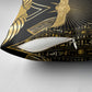 Egypt Winged Sun Pillow Cover Ancient Mythology Golden Ankh