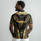 Egypt Winged Sun Polo Shirt Ancient Mythology Golden Ankh DT05
