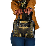Egypt Winged Sun Shoulder Handbag Ancient Mythology Golden Ankh
