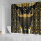 Egypt Winged Sun Shower Curtain Ancient Mythology Golden Ankh