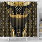 Egypt Winged Sun Shower Curtain Ancient Mythology Golden Ankh