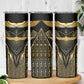 Egypt Winged Sun Skinny Tumbler Ancient Mythology Golden Ankh