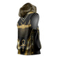 Egypt Winged Sun Sleeveless Hoodie Ancient Mythology Golden Ankh