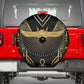 Egypt Winged Sun Spare Tire Cover Ancient Mythology Golden Ankh