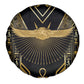 Egypt Winged Sun Spare Tire Cover Ancient Mythology Golden Ankh