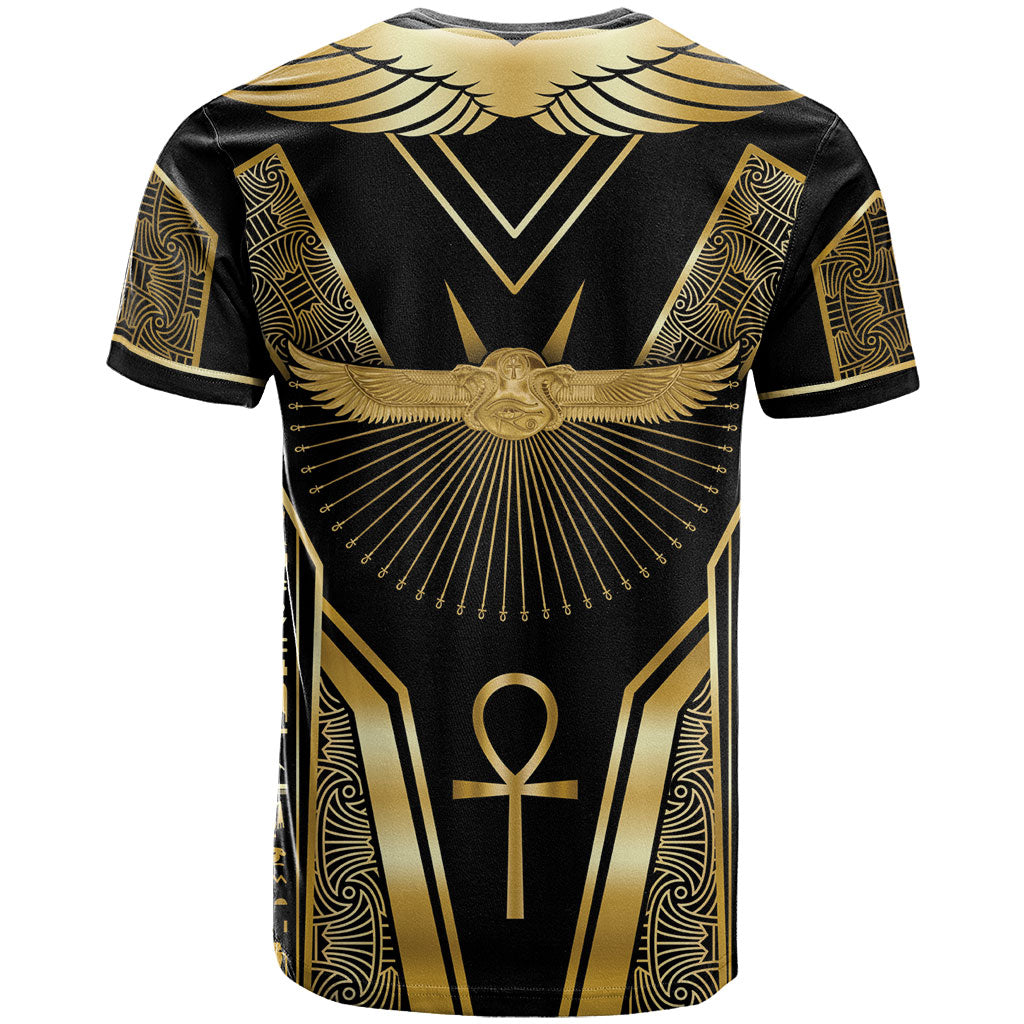Egypt Winged Sun T shirt Ancient Mythology Golden Ankh