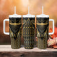 Egypt Winged Sun Tumbler With Handle Ancient Mythology Golden Ankh
