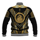 Egypt Ouroboros Baseball Jacket Ancient Mythology Infinity Serpent Gold
