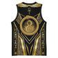 Egypt Ouroboros Basketball Jersey Ancient Mythology Infinity Serpent Gold