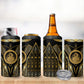 Egypt Ouroboros 4 in 1 Can Cooler Tumbler Ancient Mythology Infinity Serpent Gold