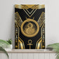 Egypt Ouroboros Canvas Wall Art Ancient Mythology Infinity Serpent Gold