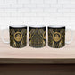 Egypt Ouroboros Ceramic Mug Ancient Mythology Infinity Serpent Gold