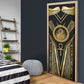 Egypt Ouroboros Door Cover Ancient Mythology Infinity Serpent Gold