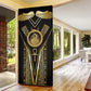 Egypt Ouroboros Door Cover Ancient Mythology Infinity Serpent Gold