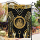 Egypt Ouroboros Garden Flag Ancient Mythology Infinity Serpent Gold