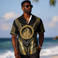Egypt Ouroboros Hawaiian Shirt Ancient Mythology Infinity Serpent Gold DT05
