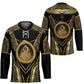 Egypt Ouroboros Hockey Jersey Ancient Mythology Infinity Serpent Gold
