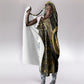 Egypt Ouroboros Hooded Blanket Ancient Mythology Infinity Serpent Gold