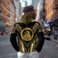 Egypt Ouroboros Hoodie Ancient Mythology Infinity Serpent Gold