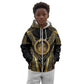 Egypt Ouroboros Kid Hoodie Ancient Mythology Infinity Serpent Gold