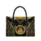 Egypt Ouroboros Leather Bag Ancient Mythology Infinity Serpent Gold