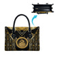Egypt Ouroboros Leather Bag Ancient Mythology Infinity Serpent Gold