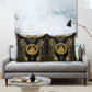 Egypt Ouroboros Pillow Cover Ancient Mythology Infinity Serpent Gold
