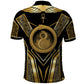 Egypt Ouroboros Polo Shirt Ancient Mythology Infinity Serpent Gold