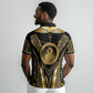 Egypt Ouroboros Polo Shirt Ancient Mythology Infinity Serpent Gold DT05