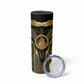 Egypt Ouroboros Skinny Tumbler Ancient Mythology Infinity Serpent Gold