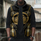 Egypt Ouroboros Sleeveless Puffer Jacket Ancient Mythology Infinity Serpent Gold
