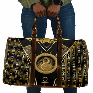 Egypt Ouroboros Travel Bag Ancient Mythology Infinity Serpent Gold
