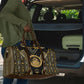 Egypt Ouroboros Travel Bag Ancient Mythology Infinity Serpent Gold