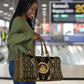Egypt Ouroboros Travel Bag Ancient Mythology Infinity Serpent Gold