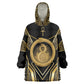 Egypt Ouroboros Wearable Blanket Hoodie Ancient Mythology Infinity Serpent Gold