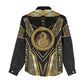 Egypt Ouroboros Women Casual Shirt Ancient Mythology Infinity Serpent Gold