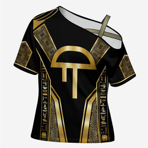 Egypt Amenta Cross Shoulder Shirt Ancient Mythology Underworld Realm