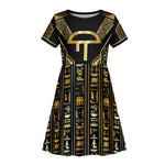 Egypt Amenta Kid Short Sleeve Dress Ancient Mythology Underworld Realm
