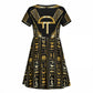 Egypt Amenta Kid Short Sleeve Dress Ancient Mythology Underworld Realm