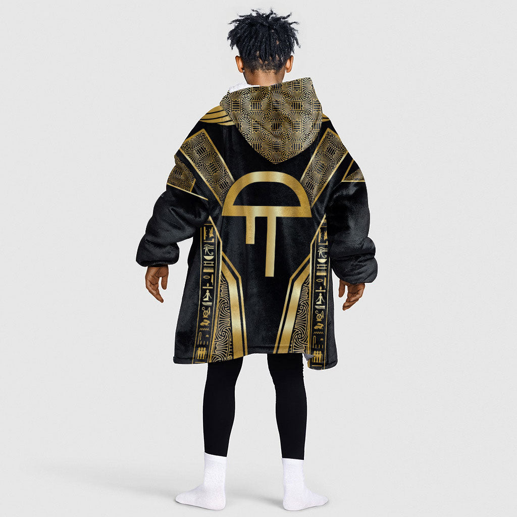 Egypt Amenta Kid Wearable Blanket Hoodie Ancient Mythology Underworld Realm