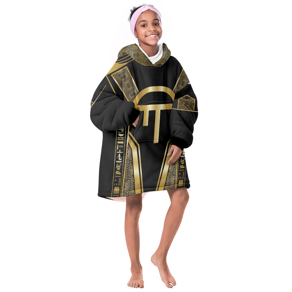 Egypt Amenta Kid Wearable Blanket Hoodie Ancient Mythology Underworld Realm