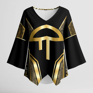 Egypt Amenta Kimono Sleeve Blouse Ancient Mythology Underworld Realm