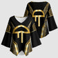 Egypt Amenta Kimono Sleeve Blouse Ancient Mythology Underworld Realm