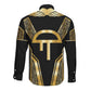 Egypt Amenta Long Sleeve Button Shirt Ancient Mythology Underworld Realm