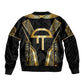 Egypt Amenta Sleeve Zip Bomber Jacket Ancient Mythology Underworld Realm