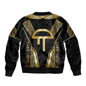 Egypt Amenta Sleeve Zip Bomber Jacket Ancient Mythology Underworld Realm