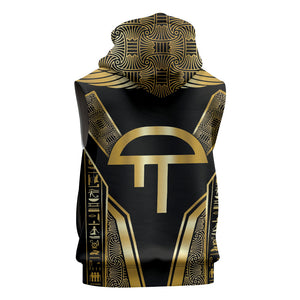 Egypt Amenta Sleeveless Hoodie Ancient Mythology Underworld Realm