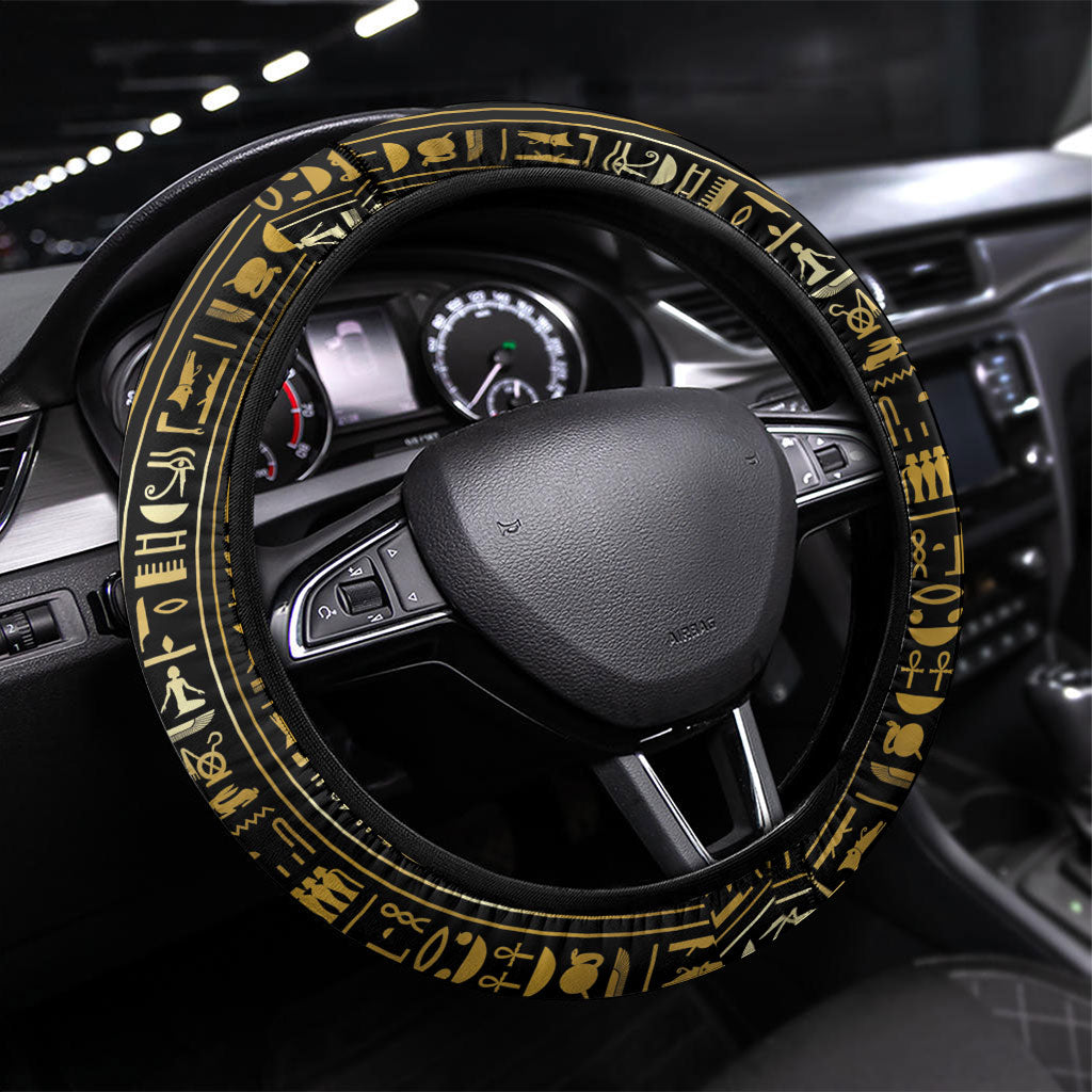 Egypt Amenta Steering Wheel Cover Ancient Mythology Underworld Realm