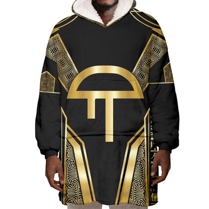 Egypt Amenta Wearable Blanket Hoodie Ancient Mythology Underworld Realm