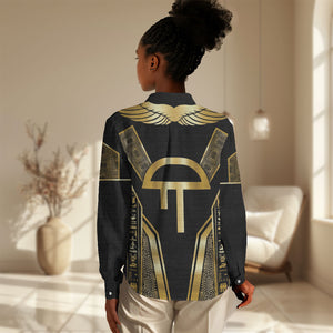 Egypt Amenta Women Casual Shirt Ancient Mythology Underworld Realm
